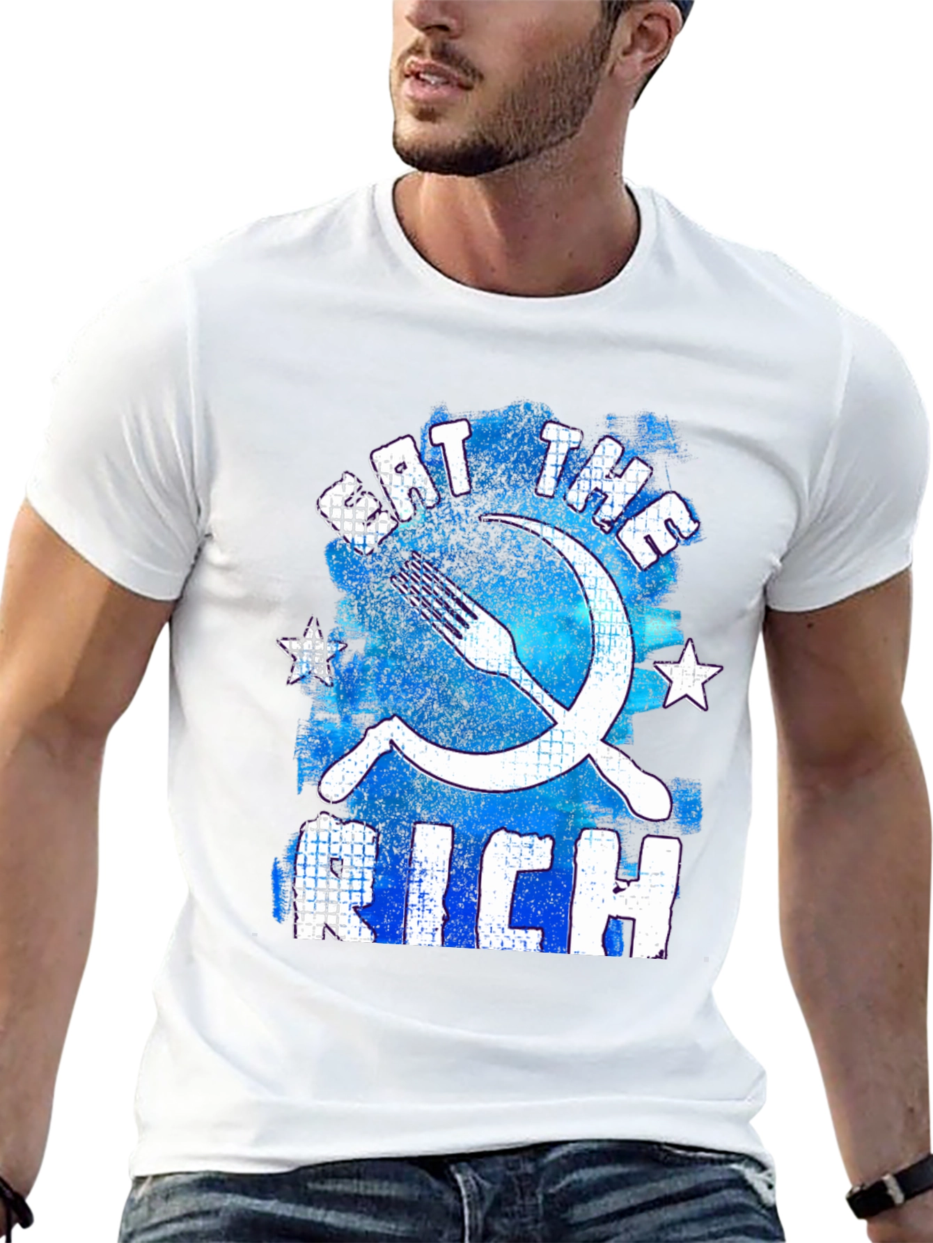 Eat the Rich T-Shirt - Distressed Graphic Tee