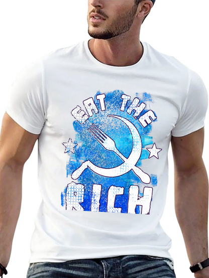 Eat the Rich T-Shirt - Distressed Graphic Tee