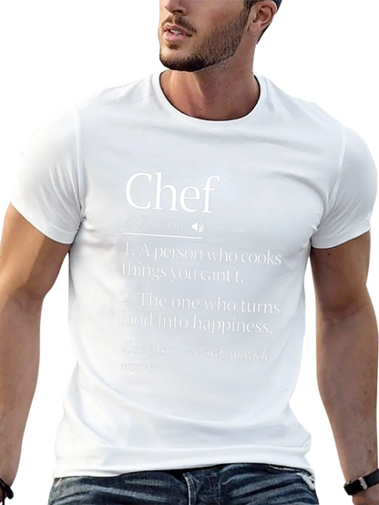 Chef Definition Graphic T-Shirt - Cooking Humor