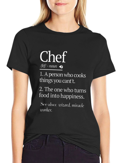 Chef Definition Graphic T-Shirt - Cooking Humor