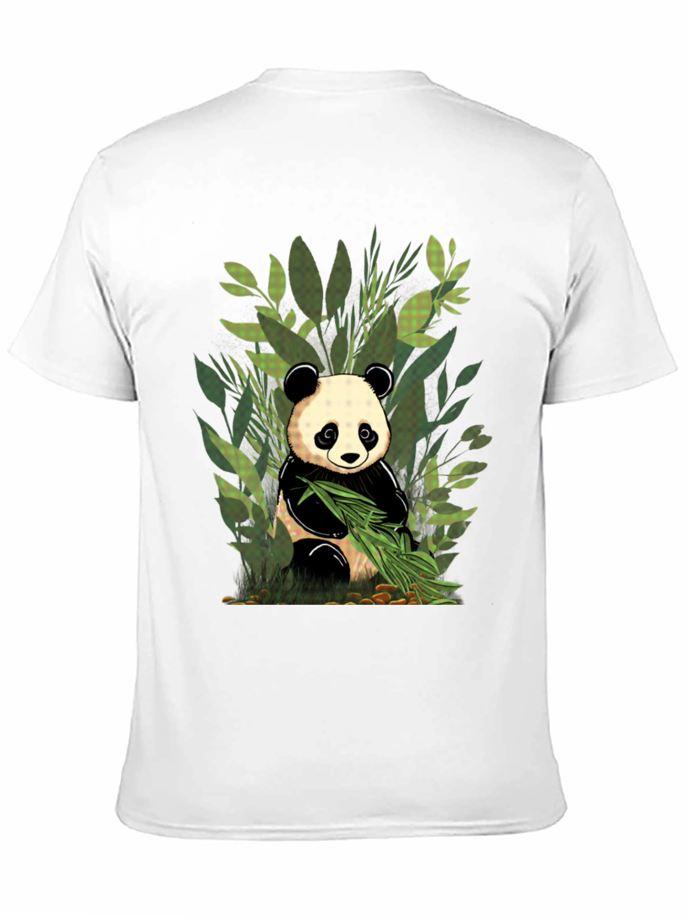 Panda Graphic Tee - Black Cotton T-Shirt
