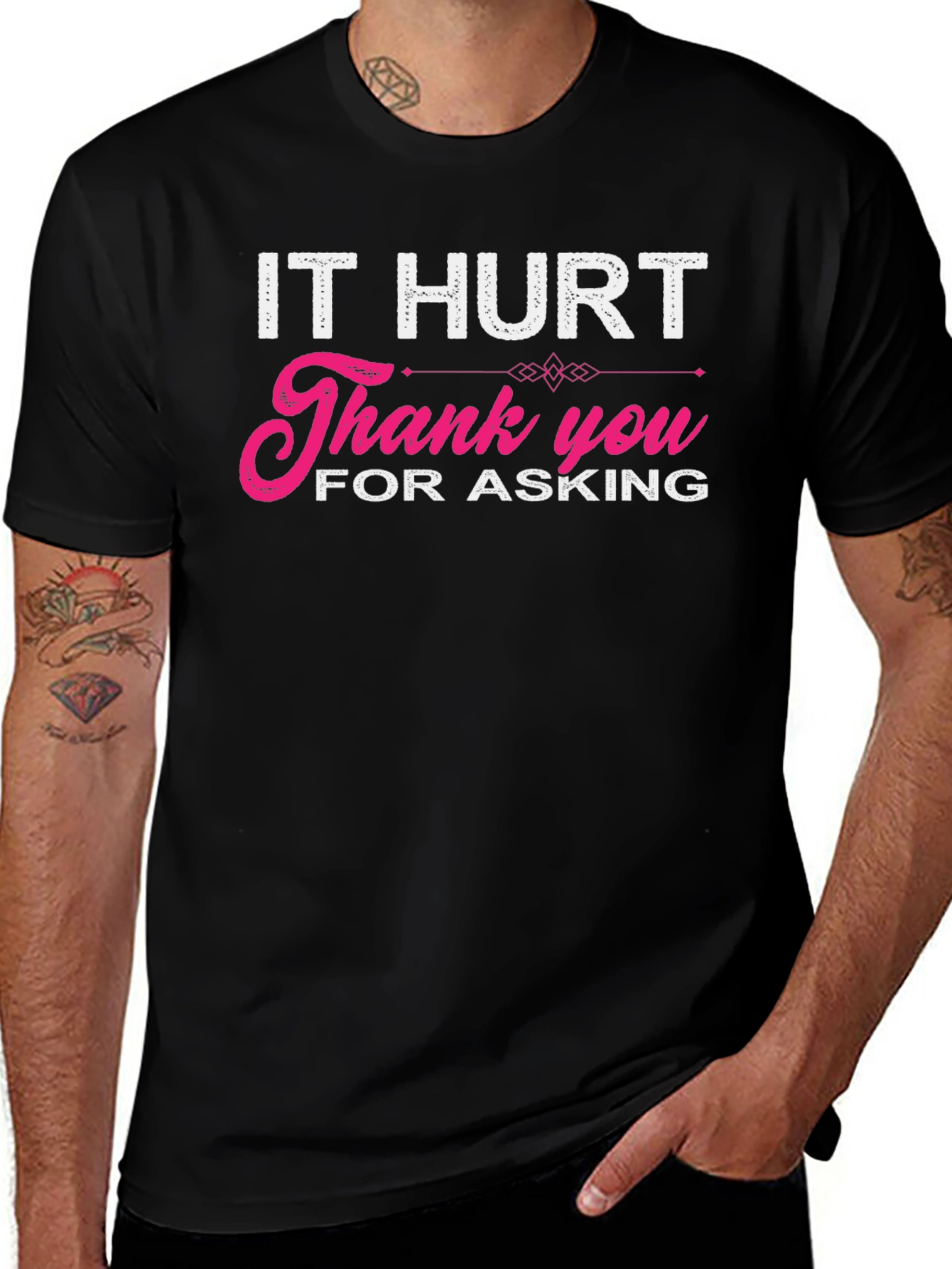 It Hurt Thank You For Asking Graphic T-Shirt