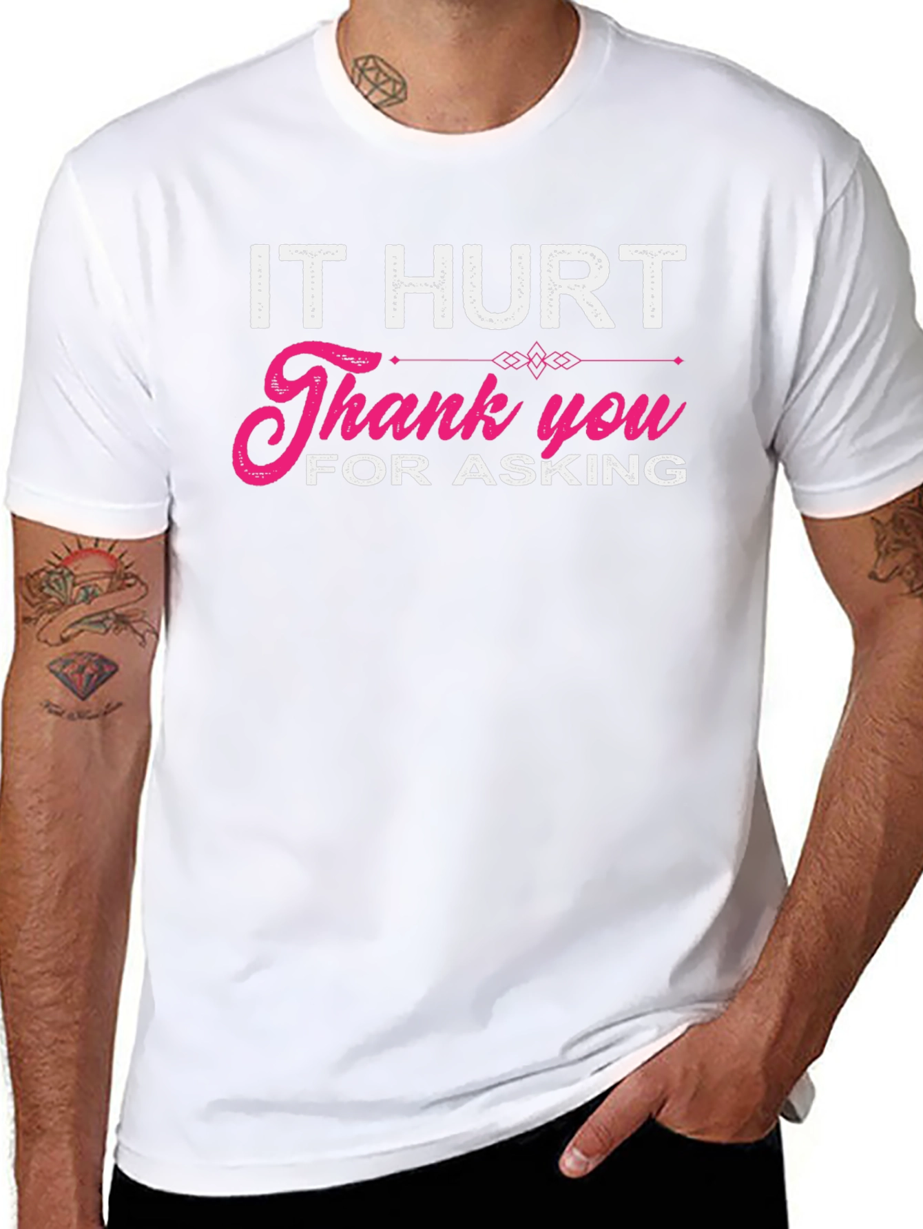 It Hurt Thank You For Asking Graphic T-Shirt