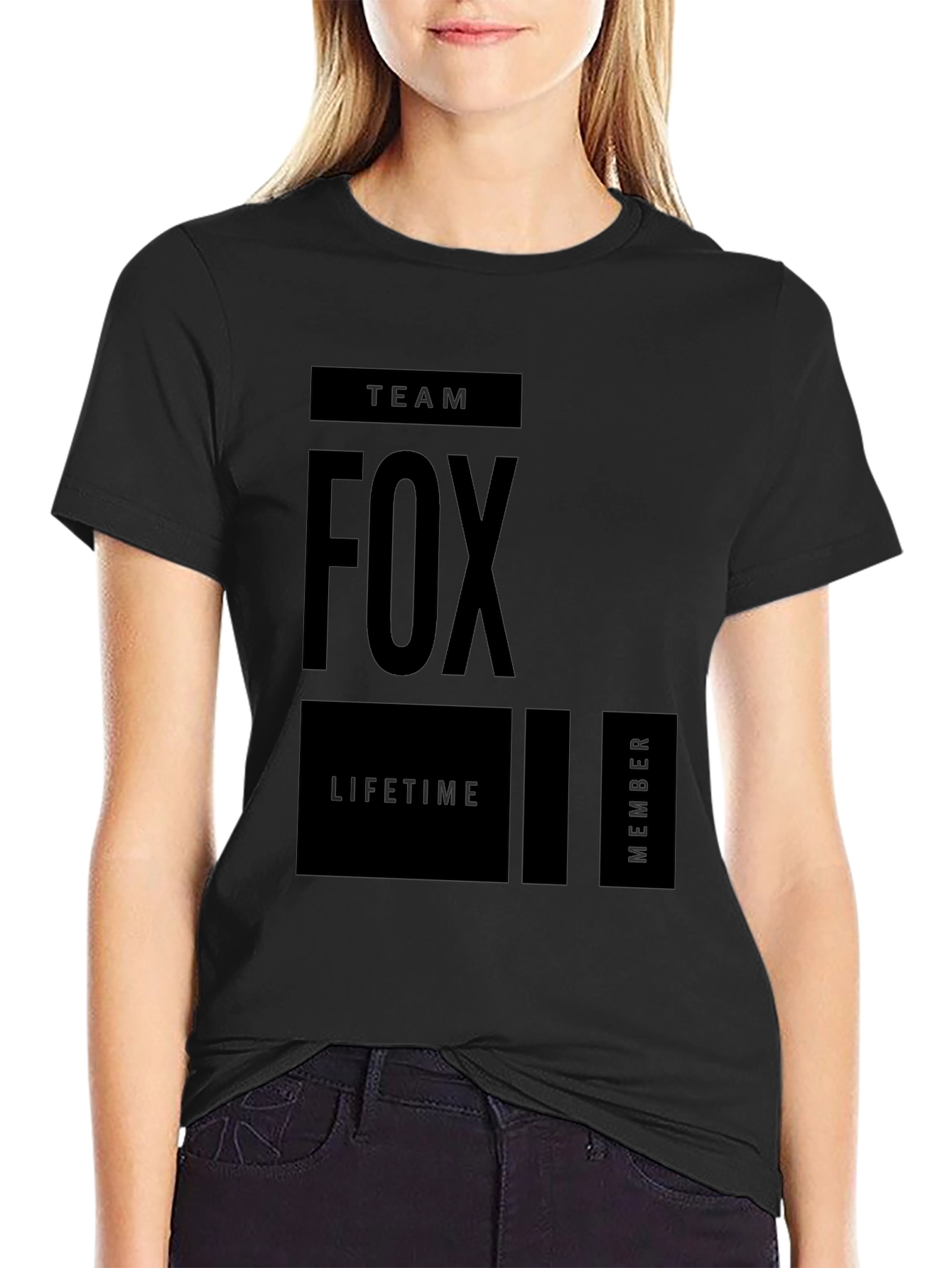 Team Fox Lifetime Member Graphic Tee - Black