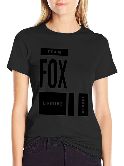 Team Fox Lifetime Member Graphic Tee - Black