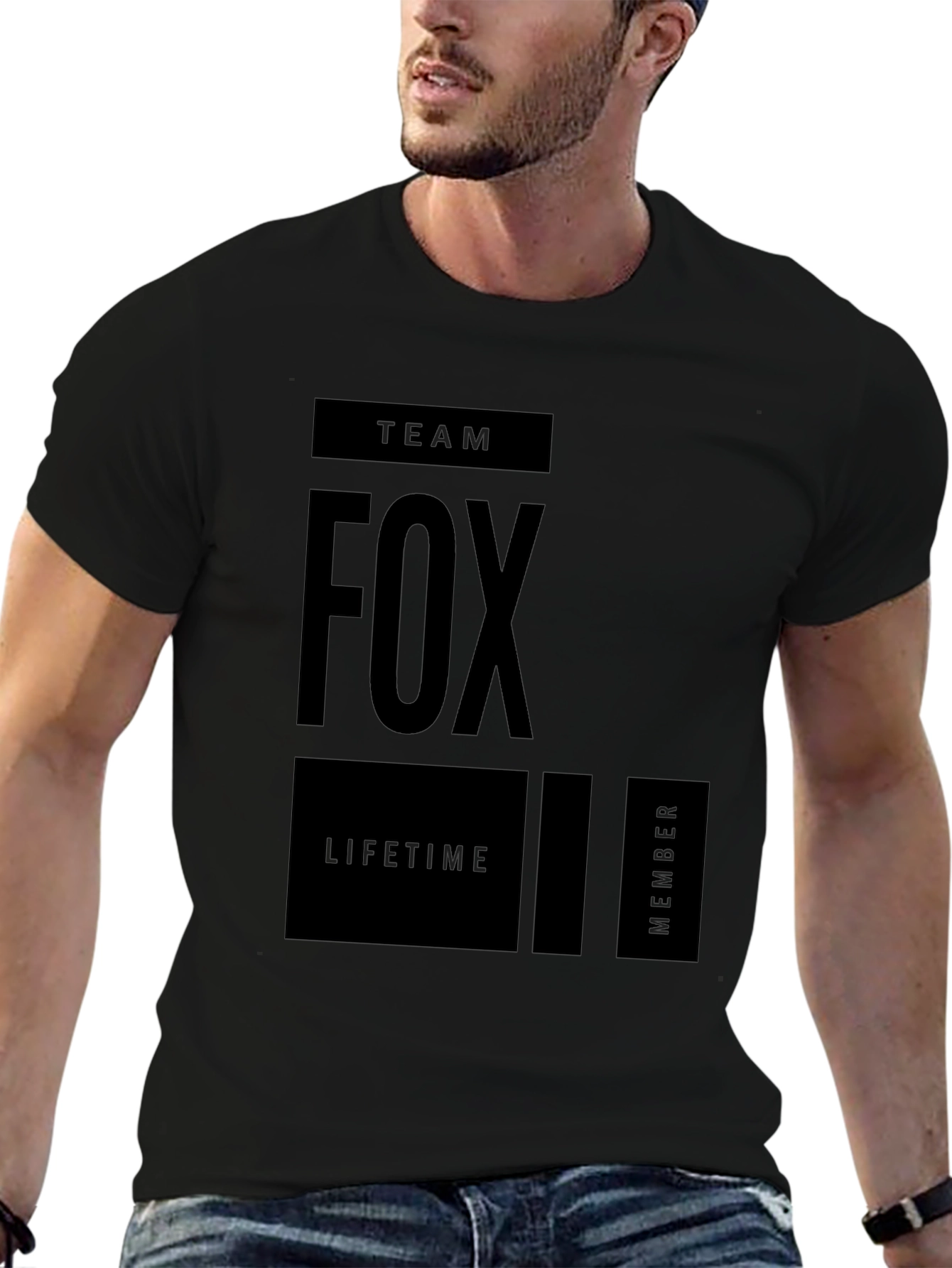 Team Fox Lifetime Member Graphic Tee - Black