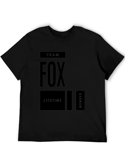 Team Fox Lifetime Member Graphic Tee - Black
