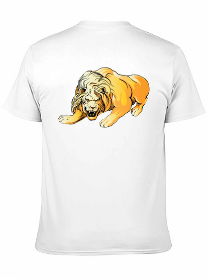 Lion Graphic T-Shirt - Bold Animal Print Tee