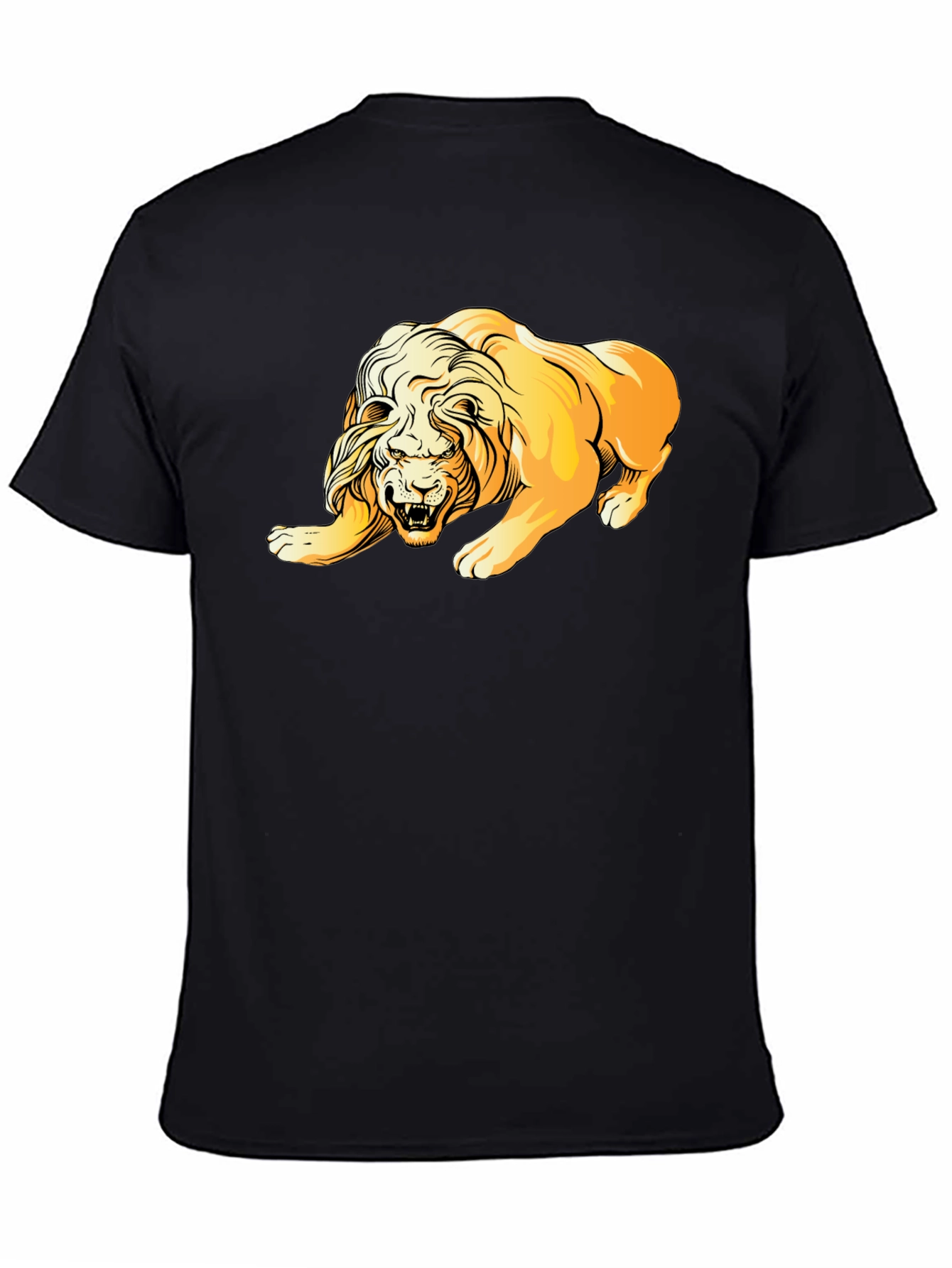 Lion Graphic T-Shirt - Bold Animal Print Tee