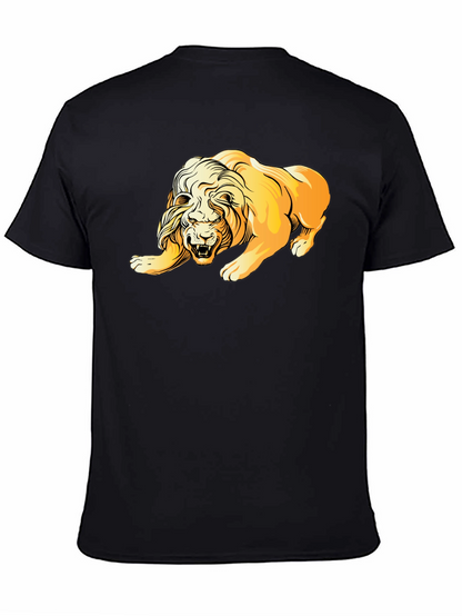 Lion Graphic T-Shirt - Bold Animal Print Tee