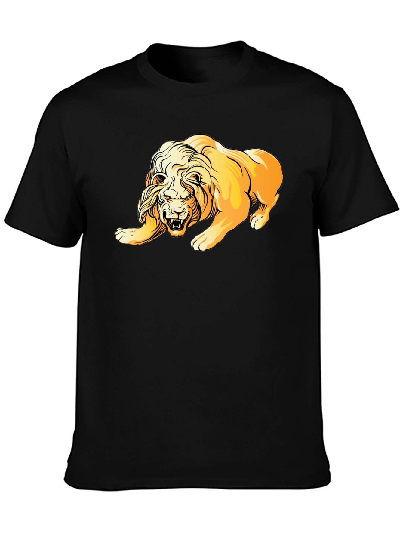 Lion Graphic T-Shirt - Bold Animal Print Tee