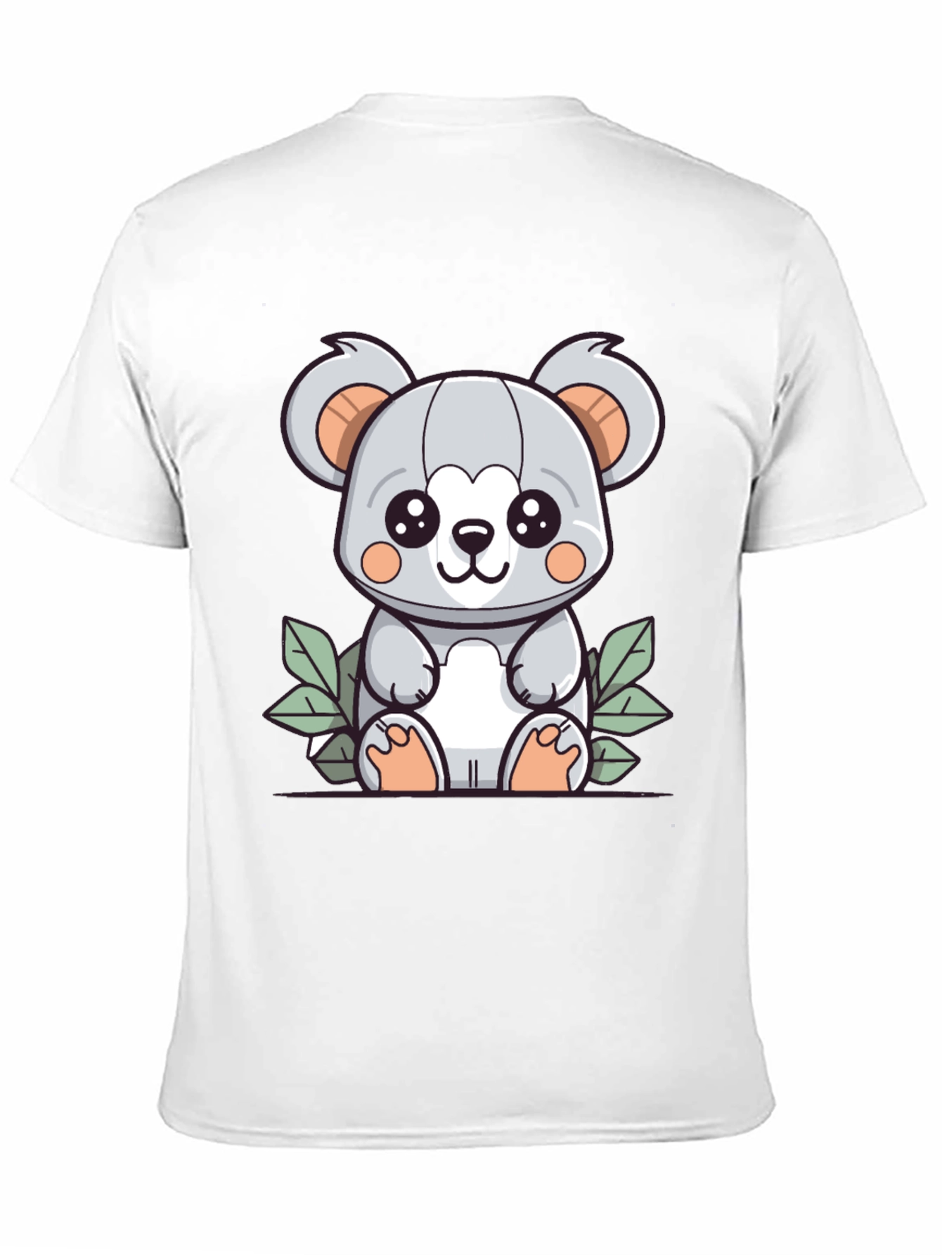 Cute Koala Graphic T-Shirt - Black Cotton Tee