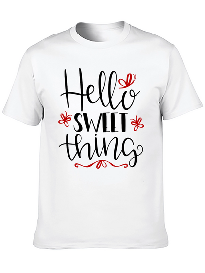 Hello Sweet Thing Black T-Shirt