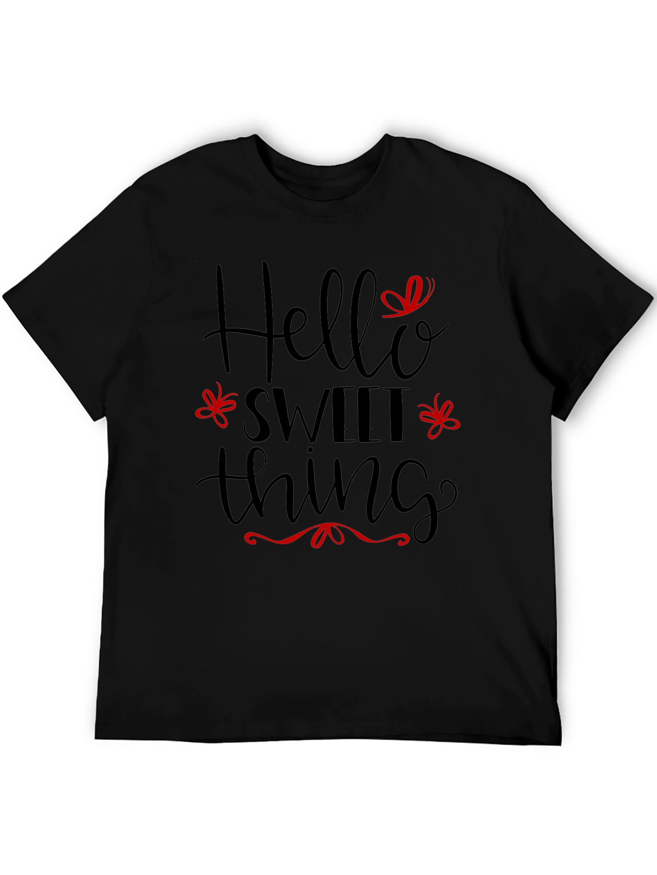 Hello Sweet Thing Black T-Shirt