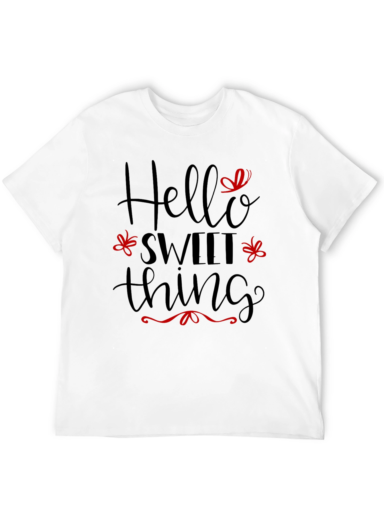 Hello Sweet Thing Black T-Shirt