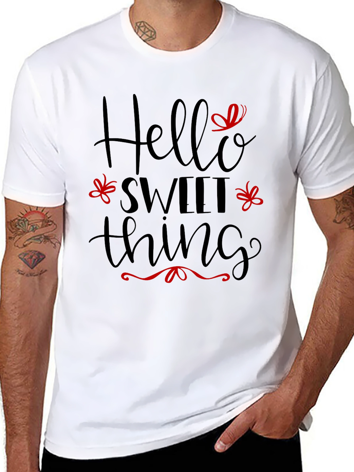 Hello Sweet Thing Black T-Shirt