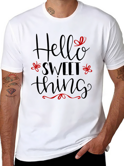 Hello Sweet Thing Black T-Shirt