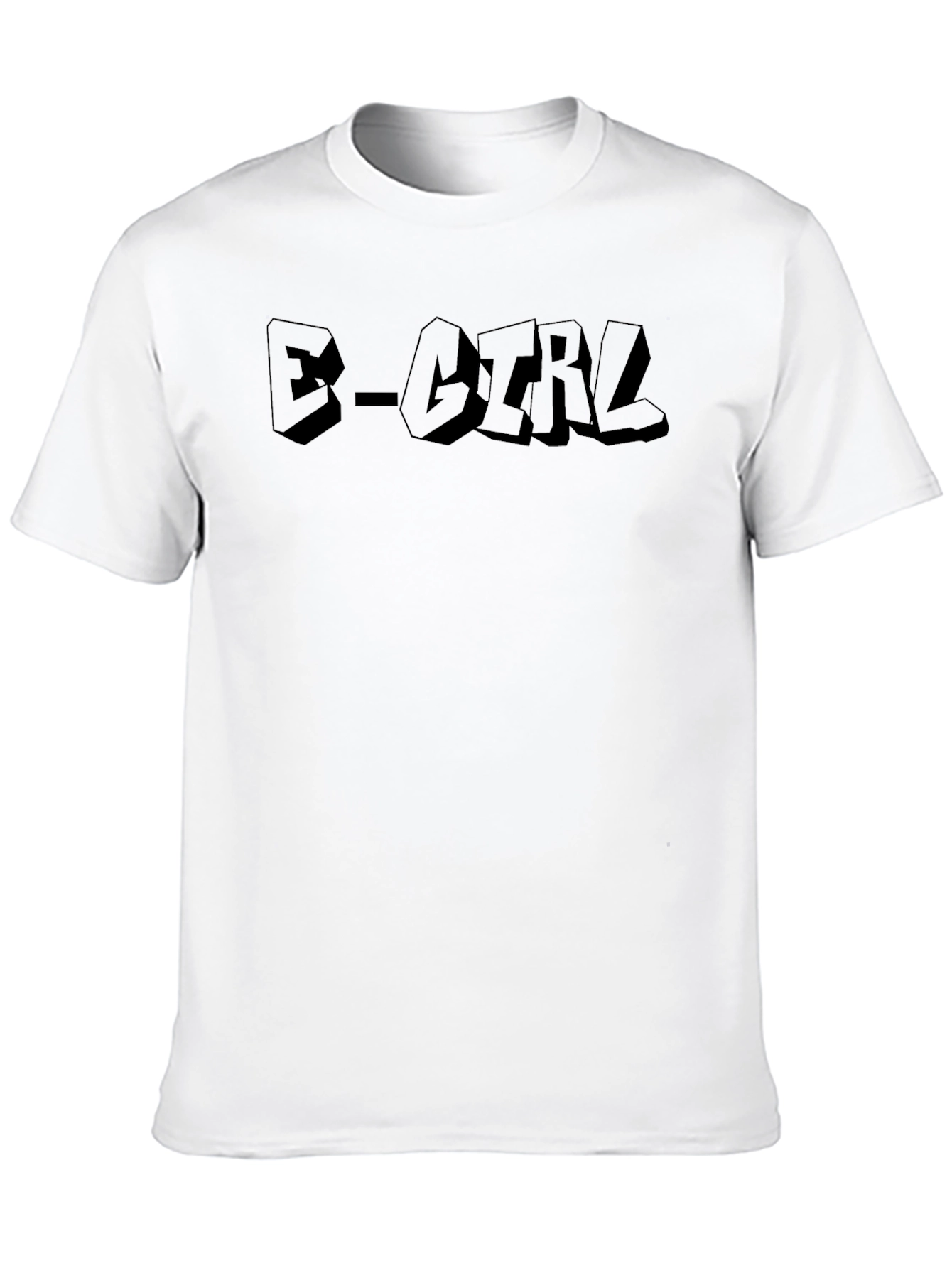 E-Girl Black Graphic T-Shirt - Trendy Streetwear