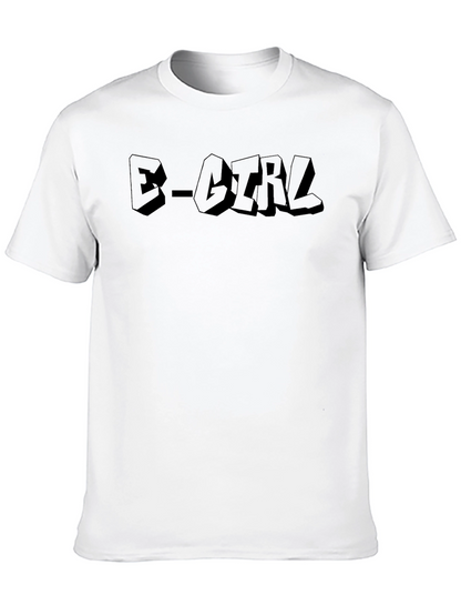 E-Girl Black Graphic T-Shirt - Trendy Streetwear
