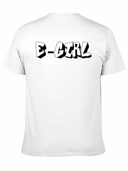 E-Girl Black Graphic T-Shirt - Trendy Streetwear