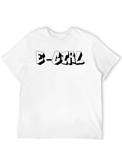 E-Girl Black Graphic T-Shirt - Trendy Streetwear