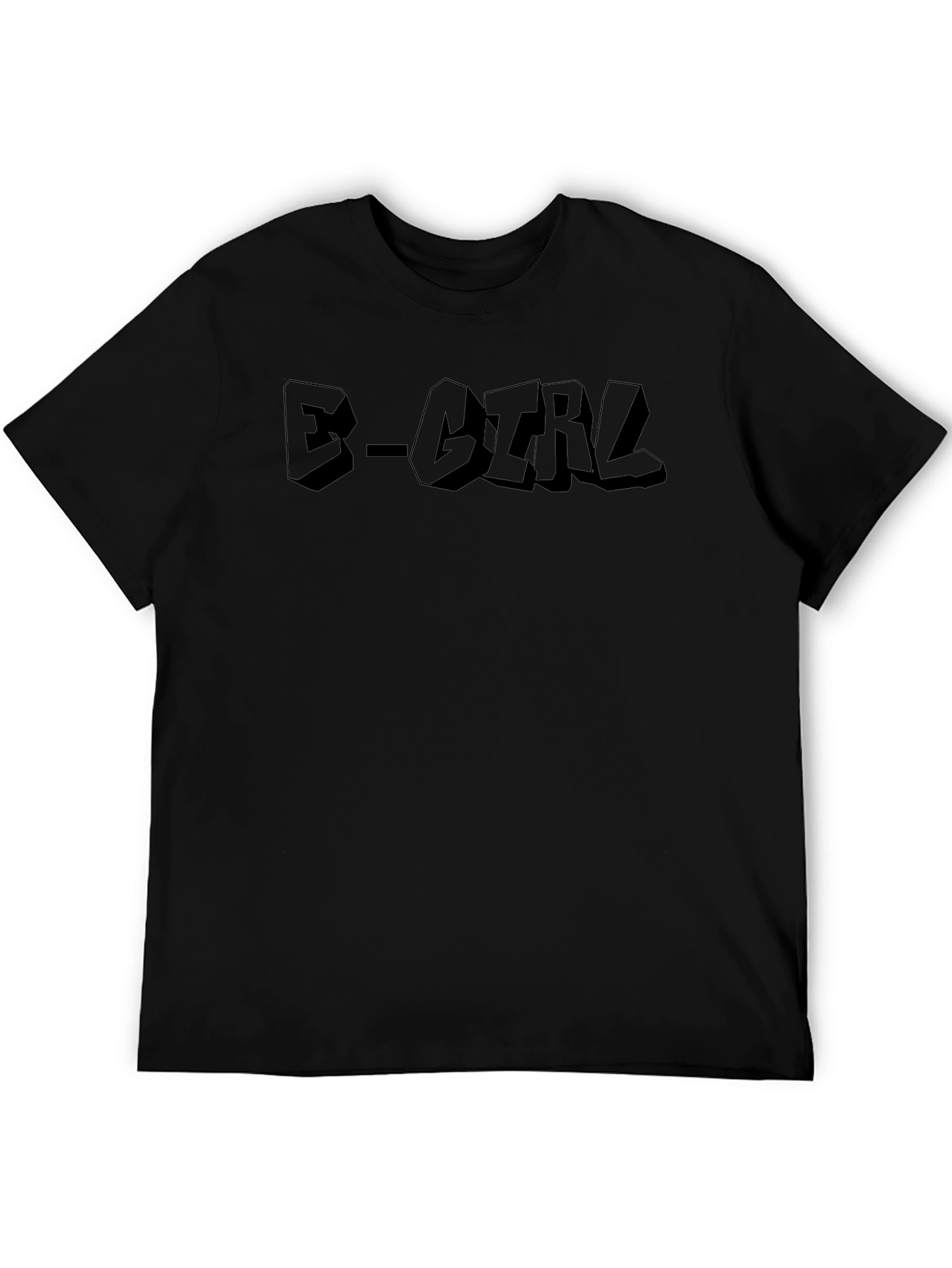 E-Girl Black Graphic T-Shirt - Trendy Streetwear