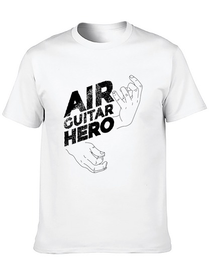 Air Guitar Hero Black Tee - Music Fan