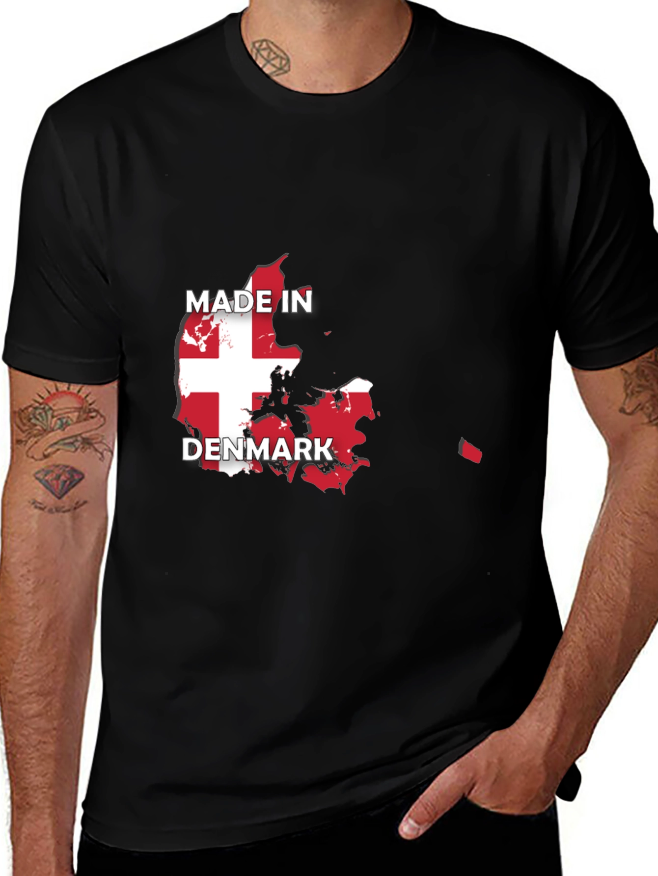 Made in Denmark Flag T-Shirt