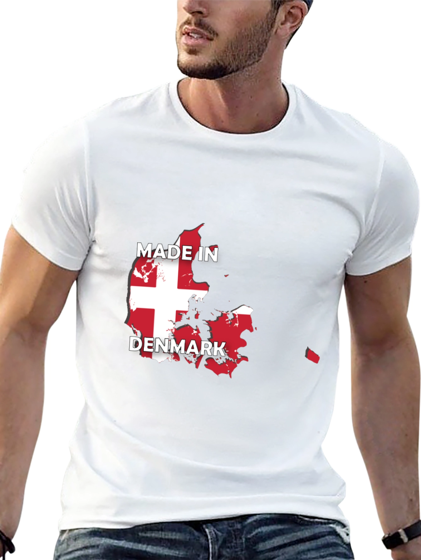 Made in Denmark Flag T-Shirt