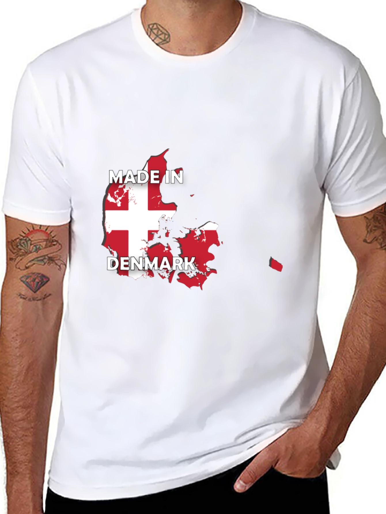 Made in Denmark Flag T-Shirt