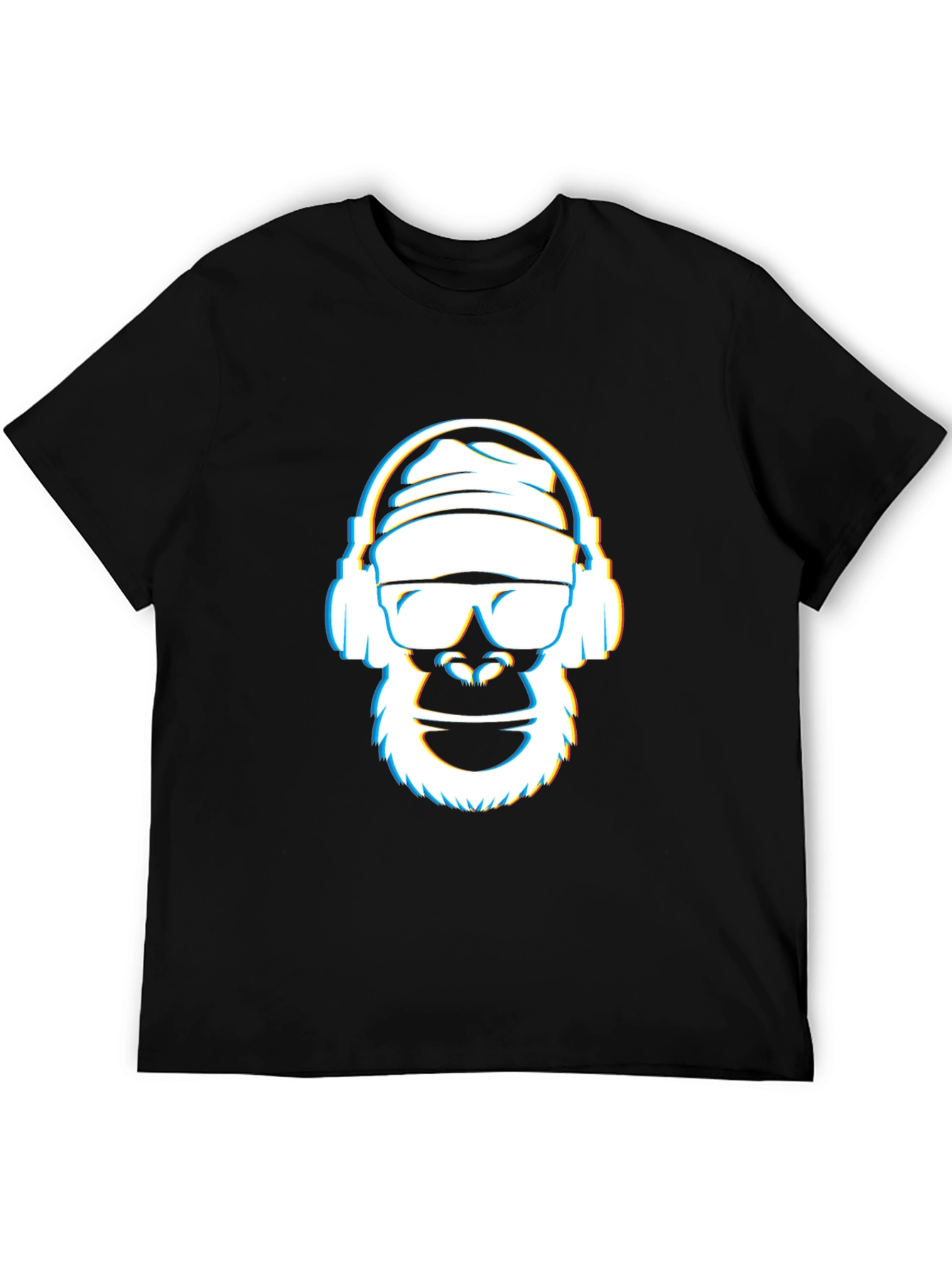 Cool Gorilla Graphic Tee - Black Crew Neck