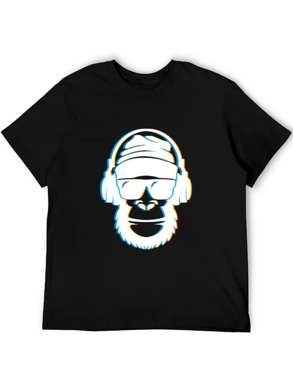 Cool Gorilla Graphic Tee - Black Crew Neck