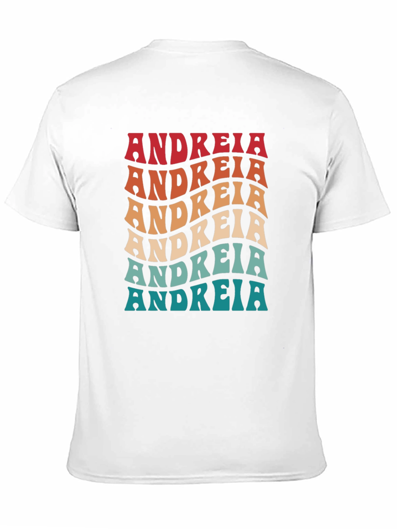 Andreia Retro Wavy Text T-Shirt