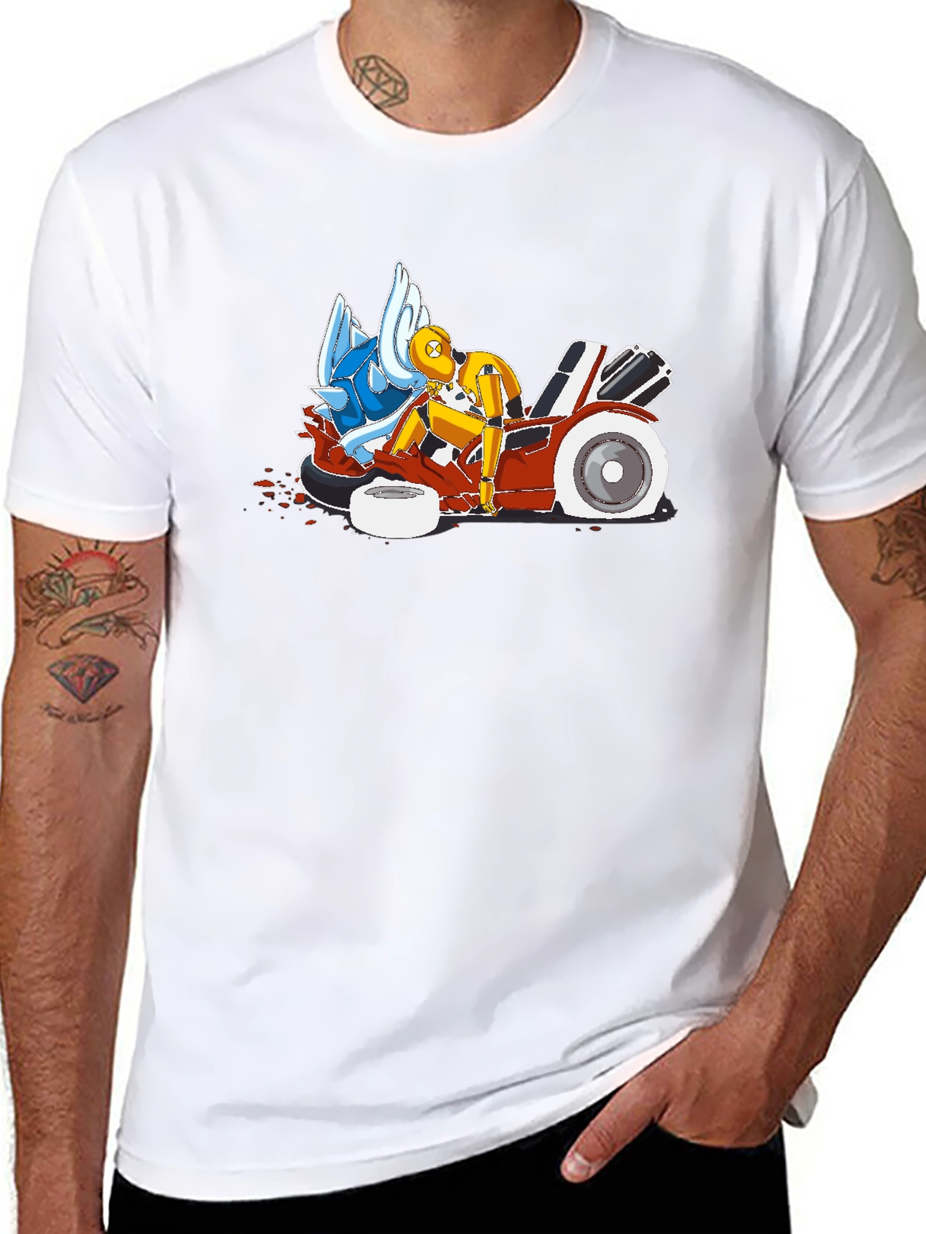 Crash Test T-Shirt: Karting Mishap