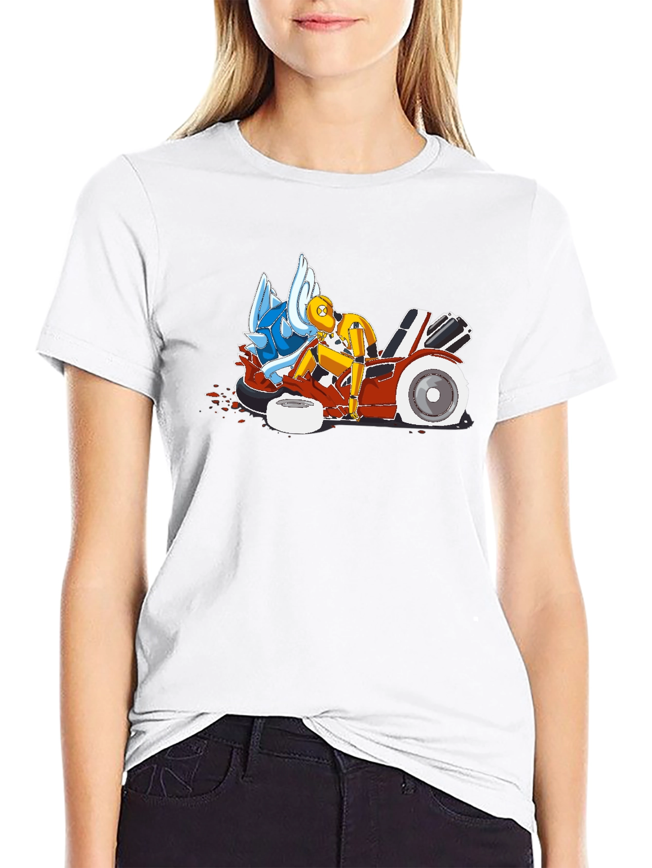 Crash Test T-Shirt: Karting Mishap