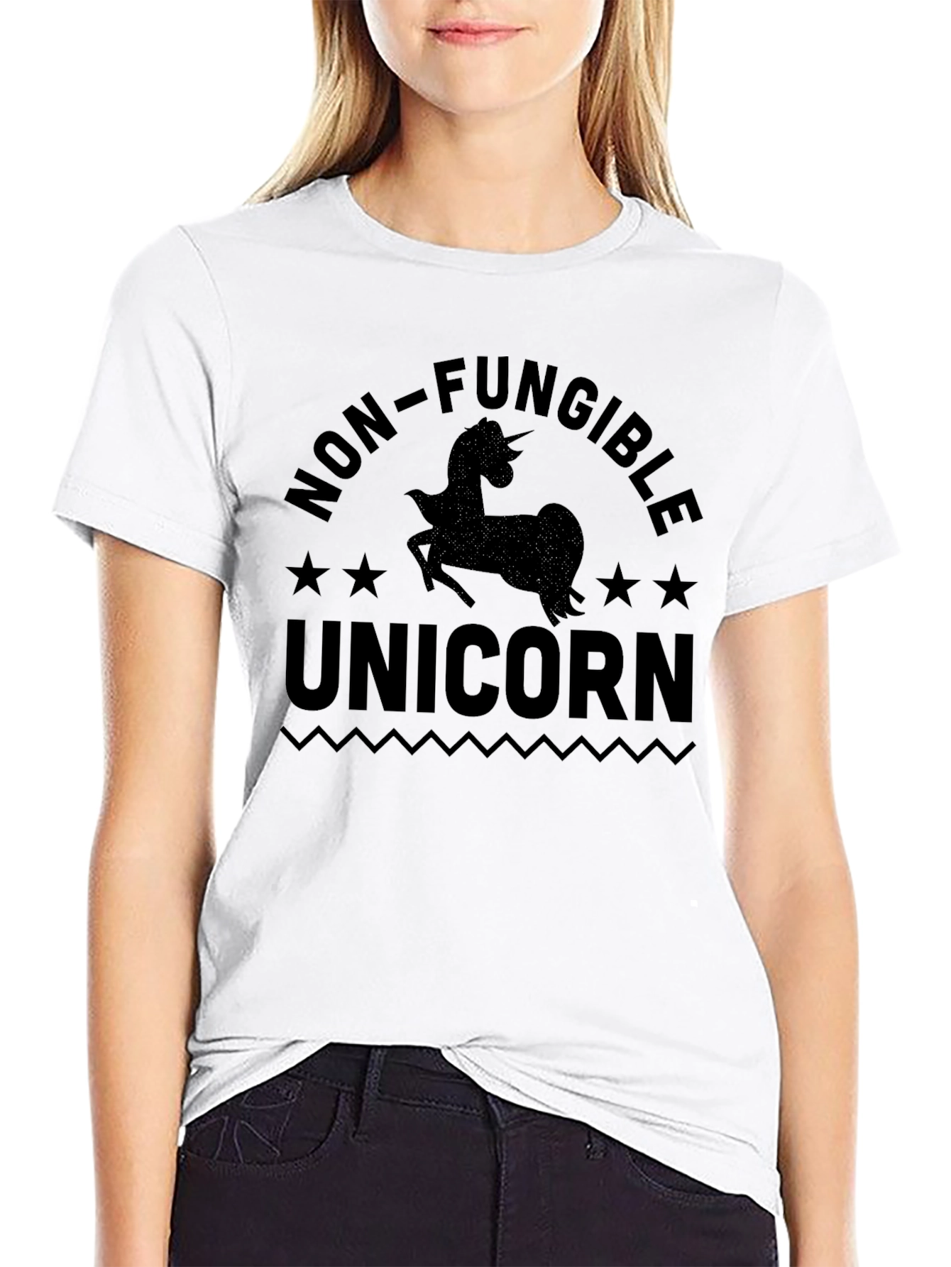 Non-Fungible Unicorn Black T-Shirt