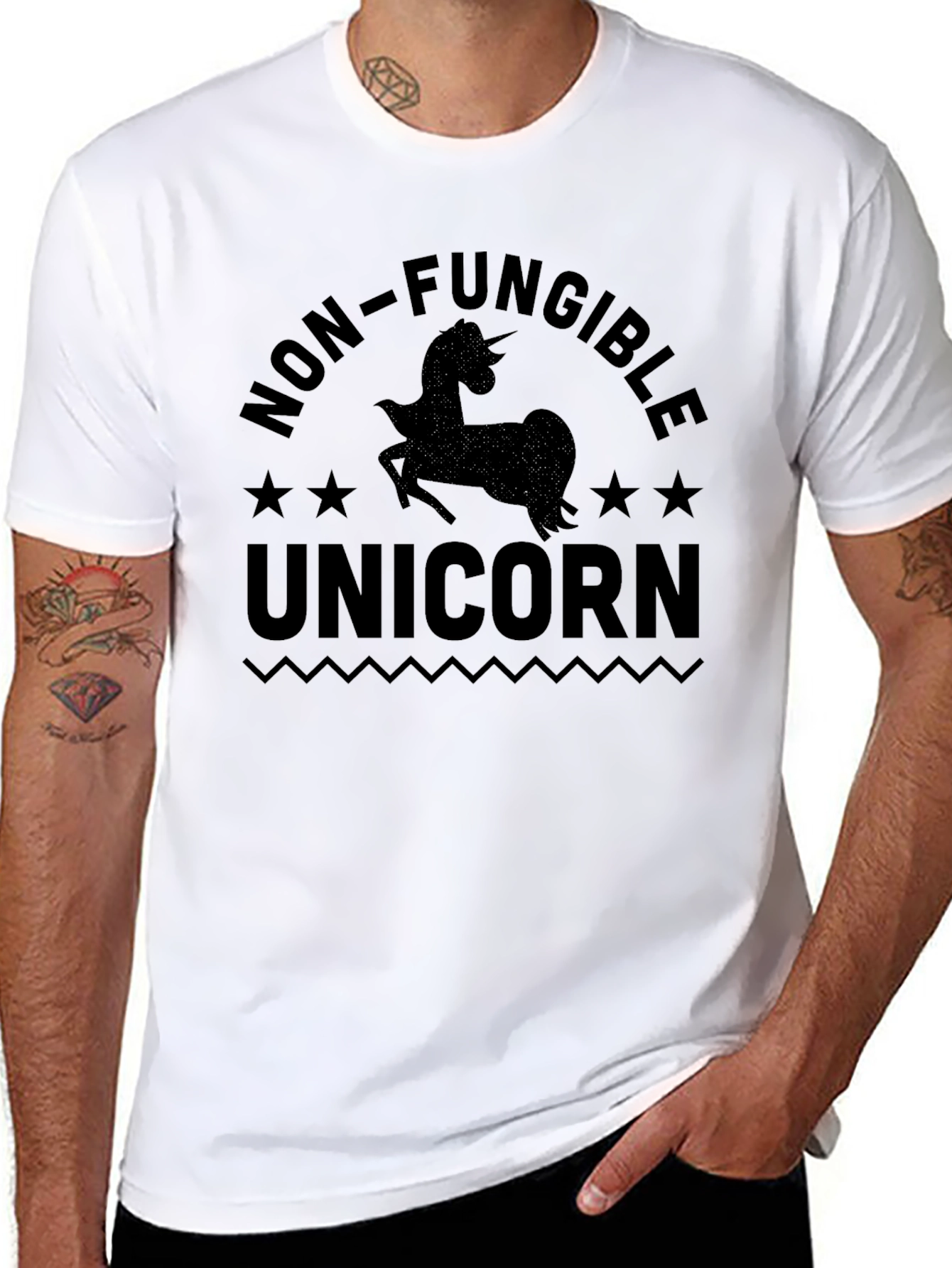 Non-Fungible Unicorn Black T-Shirt