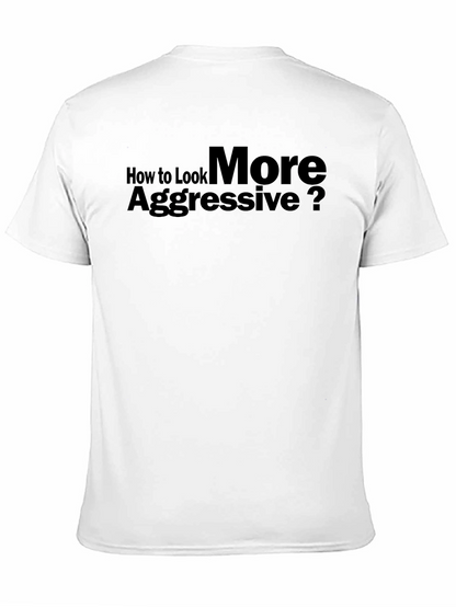 Aggressive Look T-Shirt: Bold Statement Tee
