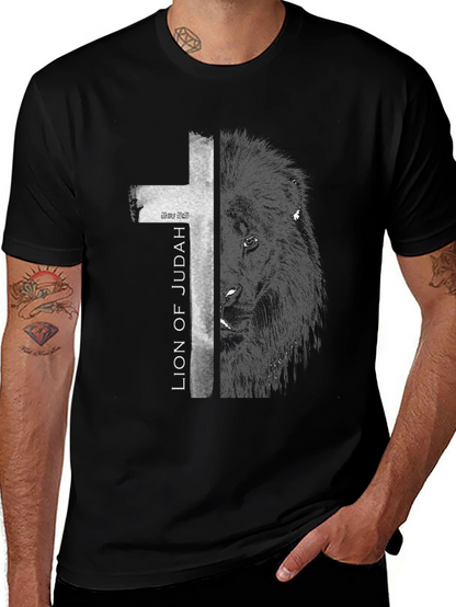 Lion of Judah Black Graphic Tee