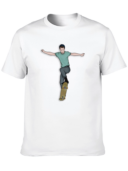 Skateboarder Graphic Tee - Cool Streetwear Style