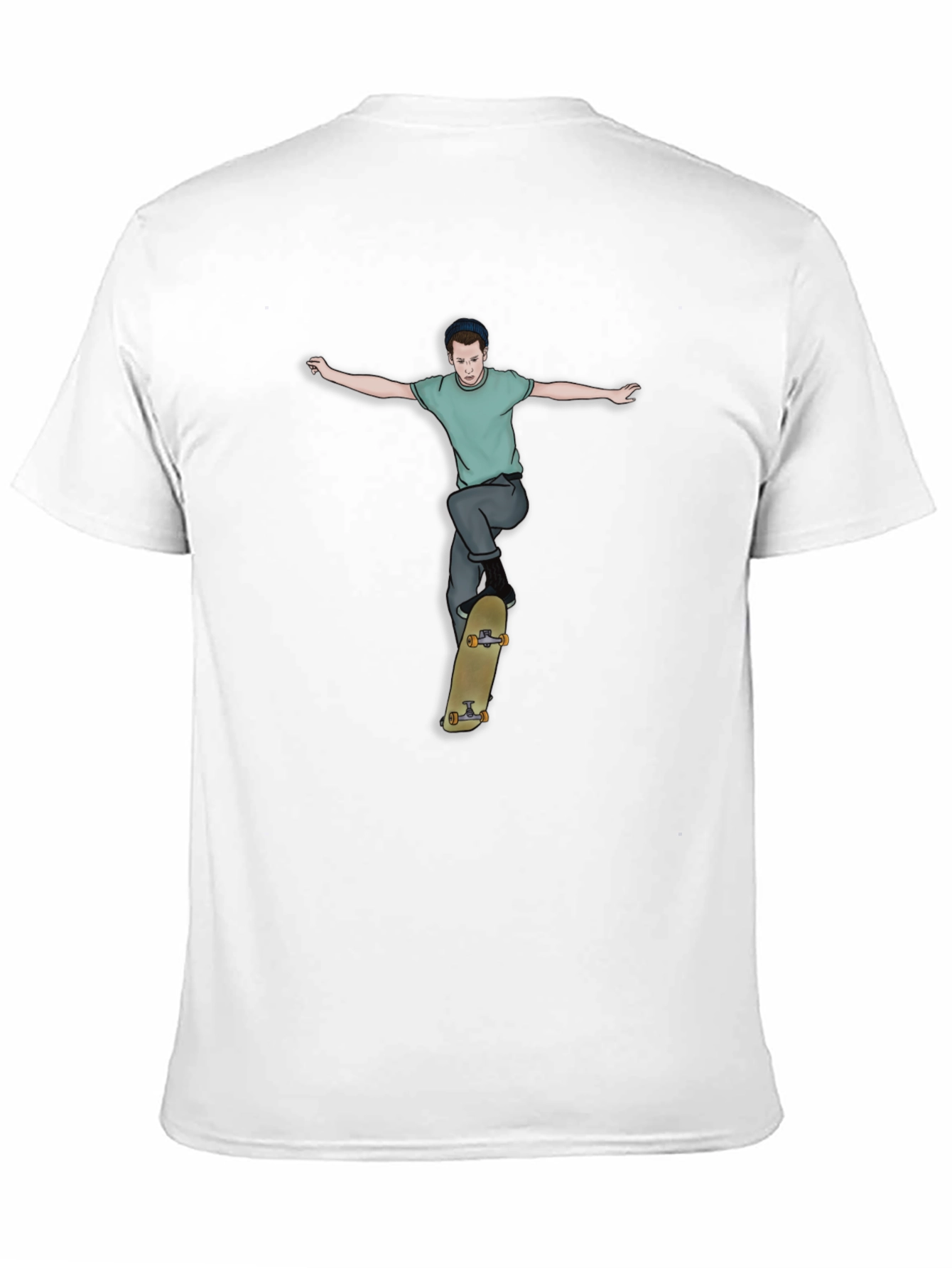 Skateboarder Graphic Tee - Cool Streetwear Style