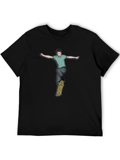 Skateboarder Graphic Tee - Cool Streetwear Style