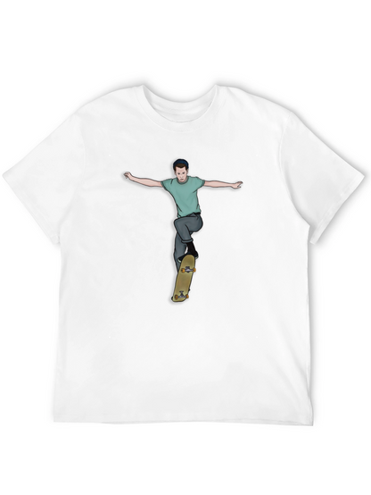Skateboarder Graphic Tee - Cool Streetwear Style