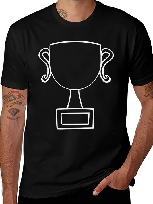 Trophy Graphic Tee - Black Cotton Blend