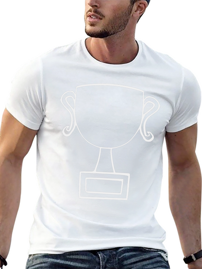 Trophy Graphic Tee - Black Cotton Blend