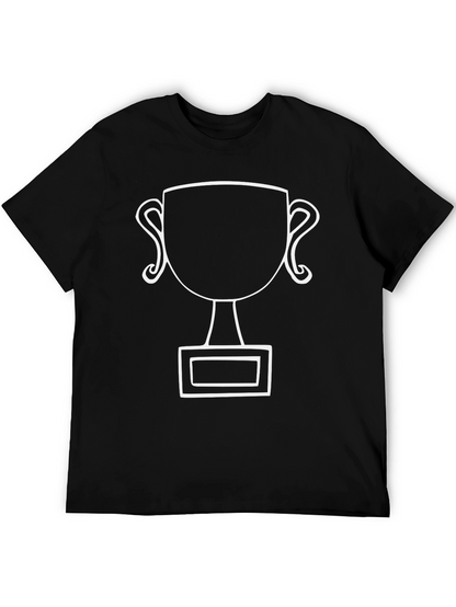 Trophy Graphic Tee - Black Cotton Blend