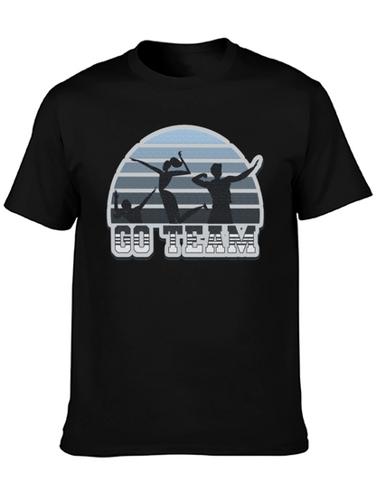 Volleyball T-Shirt Go Team Black Tee