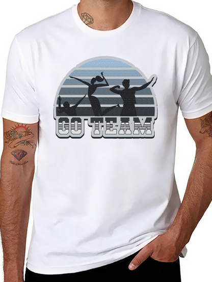 Volleyball T-Shirt Go Team Black Tee