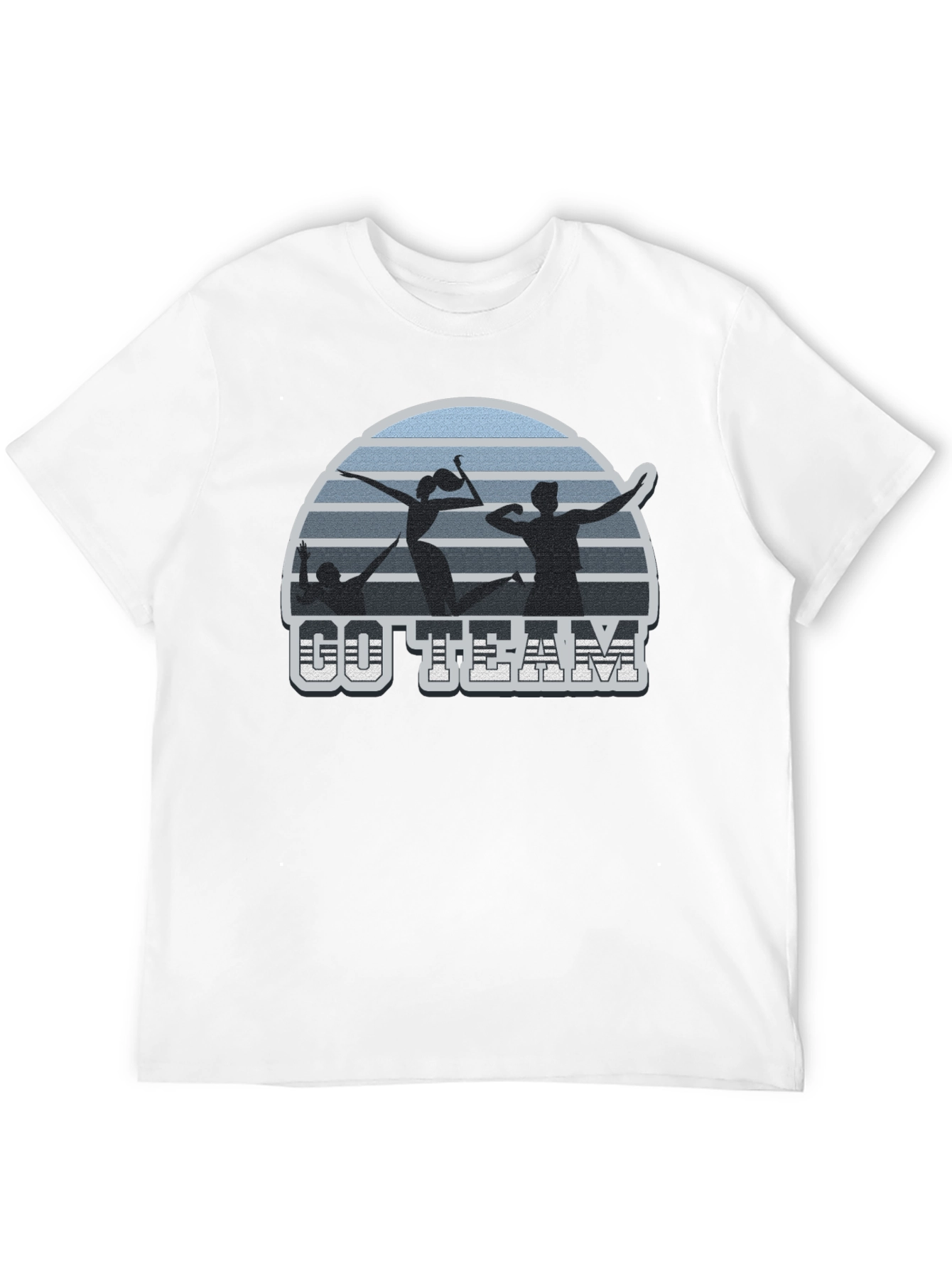 Volleyball T-Shirt Go Team Black Tee