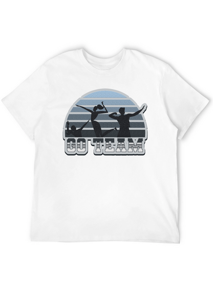 Volleyball T-Shirt Go Team Black Tee